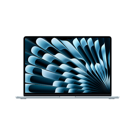 MacBook Air 15" mit M4 Chip, 10-Core CPU und 10-Core GPU, 24GB, 512GB SSD, himmelblau