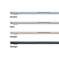 MacBook Air 13&quot; mit M4 Chip, 10-Core CPU und 8-Core GPU, 16GB, 256GB SSD, mitternacht