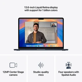 Sie sehen das Produktbild 09 von MacBook Air 13" mit M4 Chip, 10-Core CPU und 8-Core GPU, 16GB, 256GB SSD, mitternacht MacBook Air 13" mit M4 Chip, 10-Core CPU und 8-Core GPU, 16GB, 256GB SSD, mitternacht