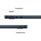 MacBook Air 13&quot; mit M4 Chip, 10-Core CPU und 8-Core GPU, 16GB, 256GB SSD, mitternacht