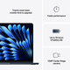 MacBook Air 13&quot; mit M4 Chip, 10-Core CPU und 8-Core GPU, 16GB, 256GB SSD, mitternacht