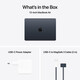 MacBook Air 13&quot; mit M4 Chip, 10-Core CPU und 8-Core GPU, 16GB, 256GB SSD, mitternacht