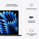 MacBook Air 15&quot; mit M4 Chip, 10-Core CPU und 10-Core GPU, 16GB, 256GB SSD, mitternacht