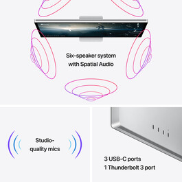 Apple Studio Display - Nanotexturglas - VESA Mount Adapter (ohne Standfuß)