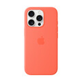 Sie sehen das Produktbild 01 von Apple iPhone 16 Pro Silikon Case mit MagSafe, mandarine Apple iPhone 16 Pro Silikon Case mit MagSafe, mandarine