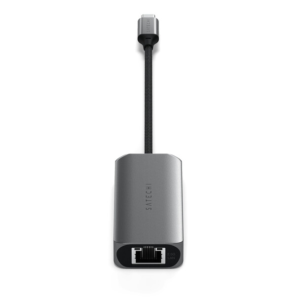 Satechi USB-C 2,5 Gigabit Ethernet Adapter 4-in-1, space grau