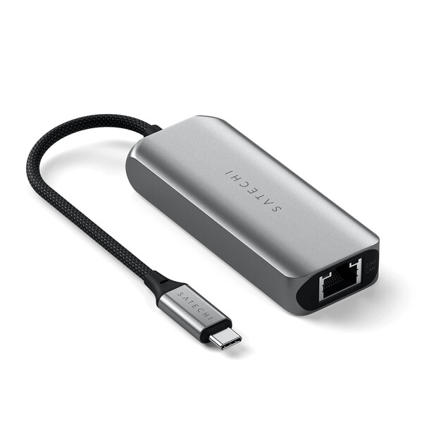 Satechi USB-C 2,5 Gigabit Ethernet Adapter 4-in-1, space grau