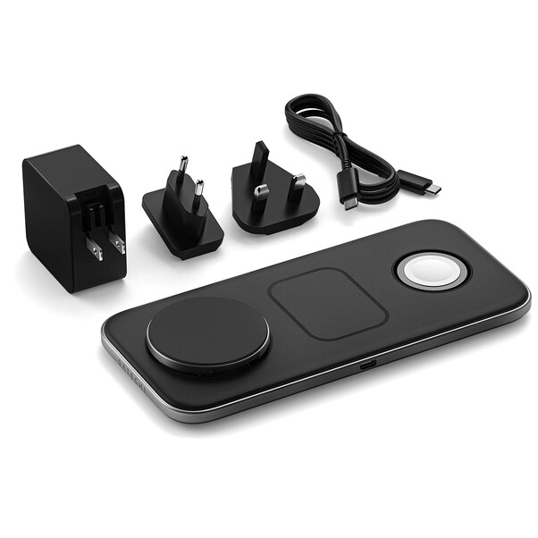Sie sehen das Produktbild 04 von Satechi Qi2 Trio Wireless Charging Pad Satechi Qi2 Trio Wireless Charging Pad