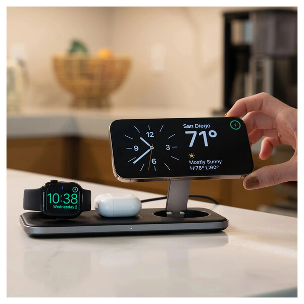 Sie sehen das Produktbild 05 von Satechi Qi2 Trio Wireless Charging Pad Satechi Qi2 Trio Wireless Charging Pad