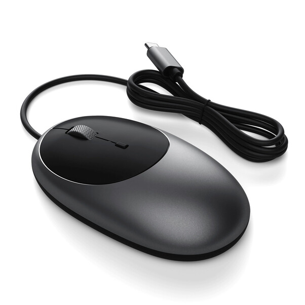Sie sehen das Produktbild 01 von Satechi C1 USB-C Wired Mouse, space grau Satechi C1 USB-C Wired Mouse, space grau