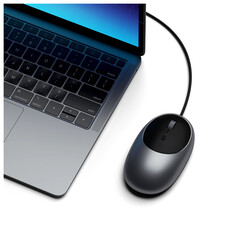 Sie sehen das Produktbild 05 von Satechi C1 USB-C Wired Mouse, space grau Satechi C1 USB-C Wired Mouse, space grau