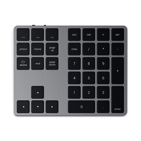 Sie sehen das Produktbild 01 von Satechi Extended Wireless Keypad, space grau Satechi Extended Wireless Keypad, space grau