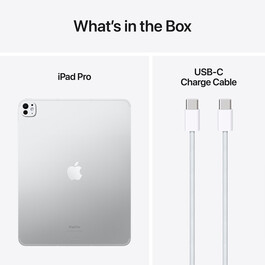 Apple iPad Pro 13&quot; Wi-Fi + Cellular mit Standardglas, 1TB, silber