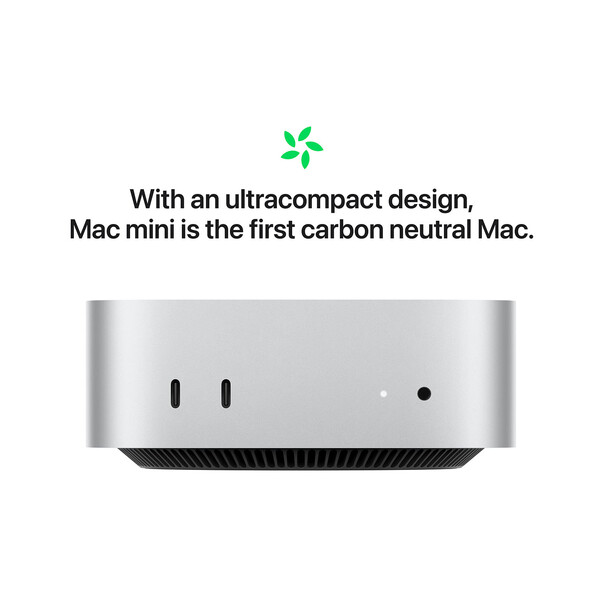 Mac mini M4 Chip 10-Core CPU und 10-Core GPU, 24GB, 512GB SSD