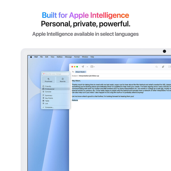 Sie sehen das Produktbild 05 von iMac 24" mit 4.5K Retina Display, M4 Chip 10-Core CPU und 10-Core GPU, 24GB, 512GB SSD, blau iMac 24" mit 4.5K Retina Display, M4 Chip 10-Core CPU und 10-Core GPU, 24GB, 512GB SSD, blau