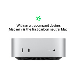 Mac mini M4 Chip 10-Core CPU und 10-Core GPU, 16GB, 512GB SSD