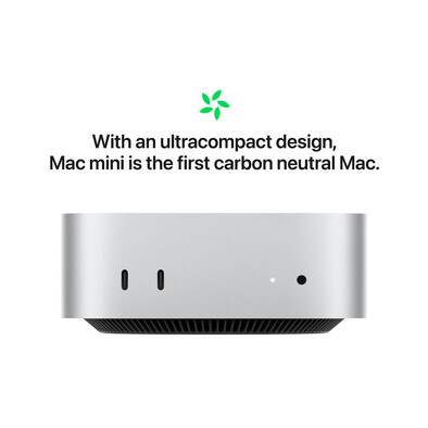 Mac mini M4 Chip 10-Core CPU und 10-Core GPU, 16GB, 512GB SSD