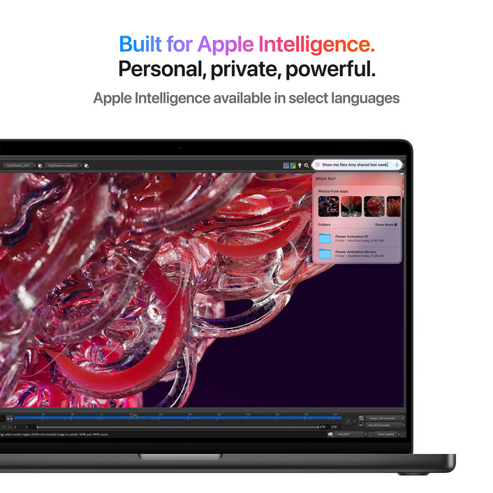 MacBook Pro 14&quot; mit M4 Chip, 10-Core CPU und 10-Core GPU, 16GB, 512GB SSD, space schwarz