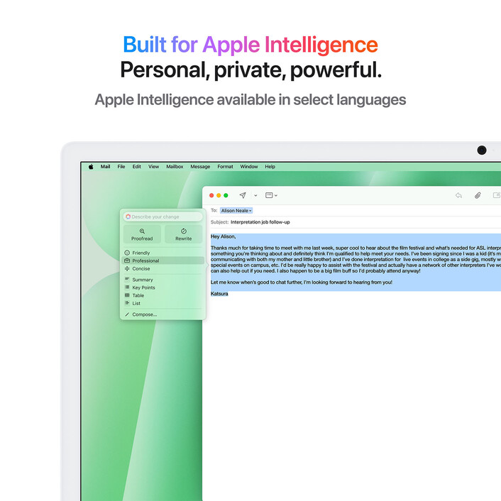 iMac 24" mit 4.5K Retina Display, M4 Chip 8-Core CPU und 8-Core GPU, 16GB, 256GB SSD, grün