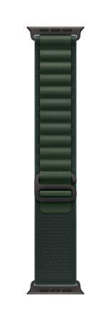 Apple Watch 49mm Alpin-Loop, dunkelgrün - large - Gehäusefarbe schwarz