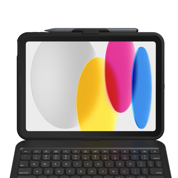 Zagg Tastatur Tough Keys Apple iPad 10.9&quot; (10th Gen)/A16, schwarz, deutsch