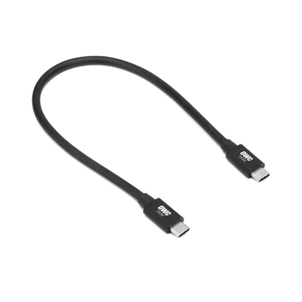 Sie sehen das Produktbild 01 von OWC Thunderbolt 5 Kabel, schwarz (0,3m) OWC Thunderbolt 5 Kabel, schwarz (0,3m)