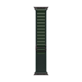 Apple Watch 49mm Alpin-Loop, dunkelgrün - large - Gehäusefarbe schwarz