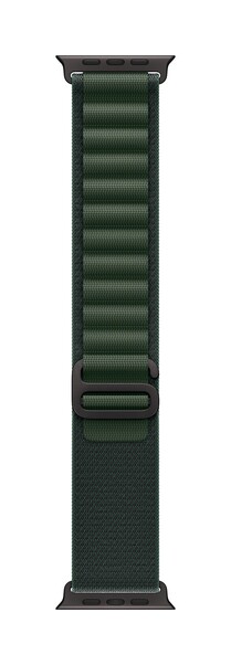 Apple Watch 49mm Alpin-Loop, dunkelgrün - large - Gehäusefarbe schwarz