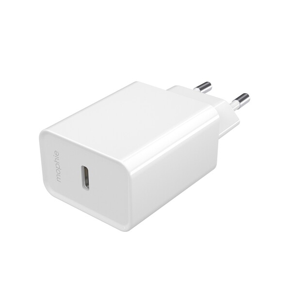 Sie sehen das Produktbild 02 von Mophie Essentials 20W USB-C PD EU Netzadapter, weiss Mophie Essentials 20W USB-C PD EU Netzadapter, weiss