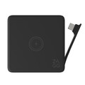 Zagg 4 Port Hub mit Wireless Charging, grau-schwarz