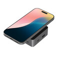 Zagg 4 Port Hub mit Wireless Charging, grau-schwarz