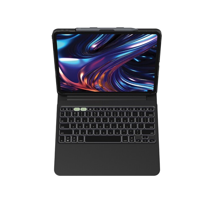 Zagg Tastatur Pro Keys 2 für iPad Pro 11" (M4), schwarz, deutsch