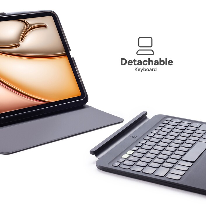 Zagg Tastatur Pro Keys 2 für iPad Air 13" (M2/M3), schwarz, deutsch