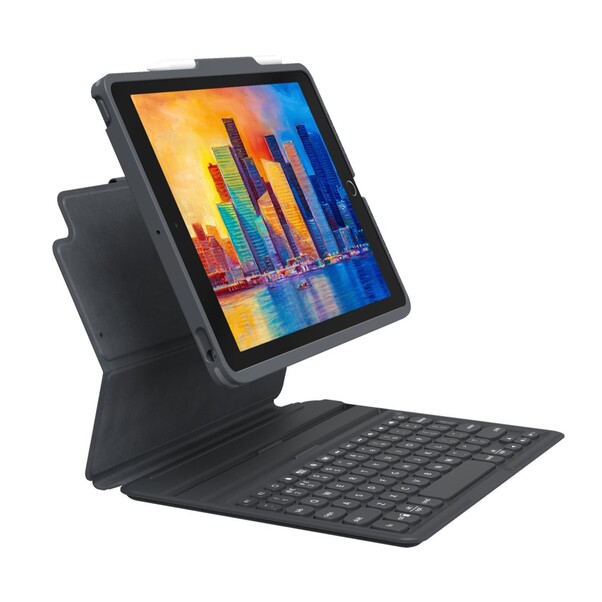 Sie sehen das Produktbild 02 von Zagg Tastatur Pro Keys Apple iPad 10.9" (10th Gen)/A16, schwarz-grau, deutsch Zagg Tastatur Pro Keys Apple iPad 10.9" (10th Gen)/A16, schwarz-grau, deutsch