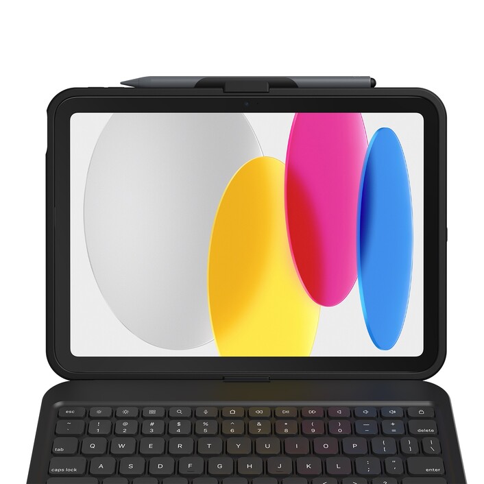Zagg Tastatur Tough Keys Apple iPad 10.9" (10th Gen)/A16, schwarz, deutsch