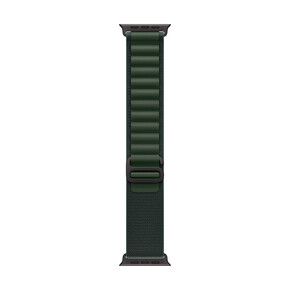 Apple Watch 49mm Alpin-Loop, dunkelgrün - large - Gehäusefarbe schwarz