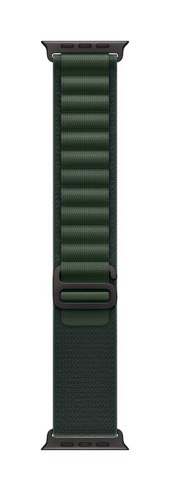 Apple Watch 49mm Alpin-Loop, dunkelgrün - large - Gehäusefarbe schwarz
