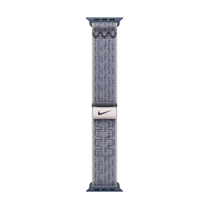 Sie sehen das Produktbild 05 von Apple Watch 42mm Nike Sport Loop, grau/blau Apple Watch 42mm Nike Sport Loop, grau/blau