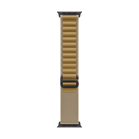 Apple Watch 49mm Alpin-Loop, mandel - medium - Gehäusefarbe schwarz