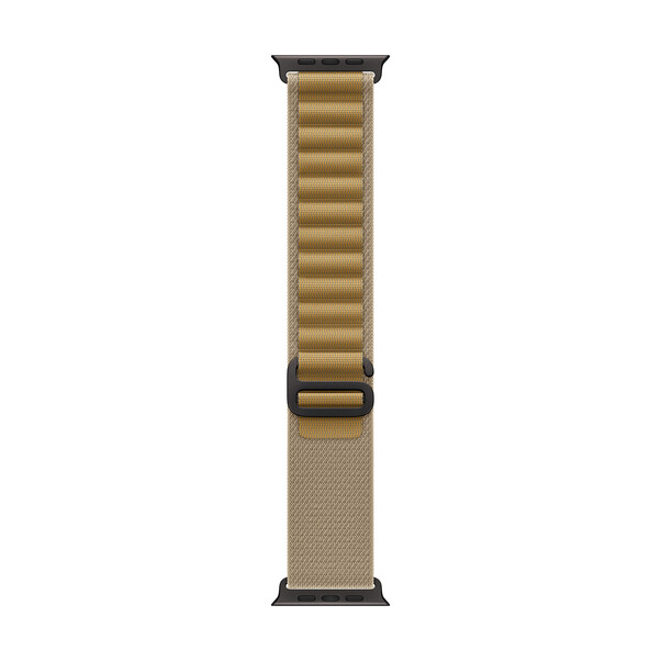 Apple Watch 49mm Alpin-Loop, mandel - medium - Gehäusefarbe schwarz