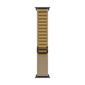 Apple Watch 49mm Alpin-Loop, mandel - medium - Gehäusefarbe schwarz