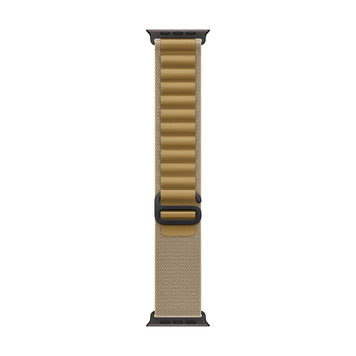 Apple Watch 49mm Alpin-Loop, mandel - medium - Gehäusefarbe schwarz