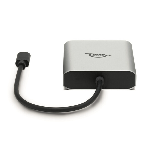 OWC USB-C Dual HDMI 4K Display Adapter mit DisplayLink, silber