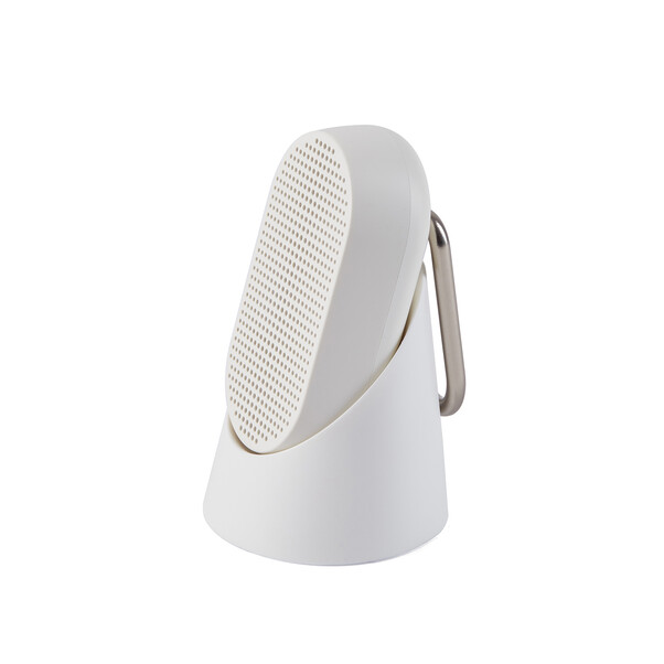 Lexon Mino T tragbarer Lautsprecher mit Karabiner, weiss