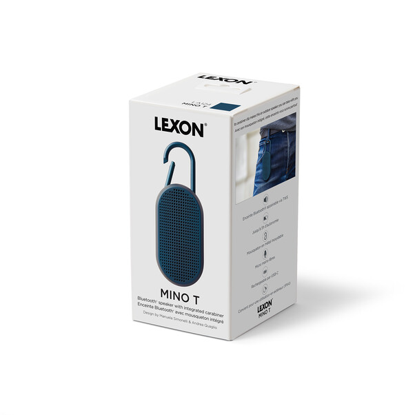 Lexon Mino T tragbarer Lautsprecher mit Karabiner, rot