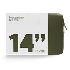 Trunk Neopren Sleeve für MacBook Pro 14&quot;, dunkelgrün
