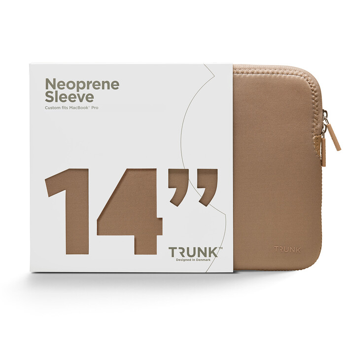 Trunk Neopren Sleeve für MacBook Pro 14", taupe
