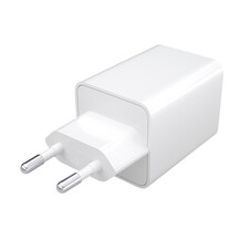 Sie sehen das Produktbild 03 von Mophie Essentials 50W Dual USB-C PD EU Netzadapter, weiss Mophie Essentials 50W Dual USB-C PD EU Netzadapter, weiss