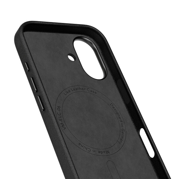 Vonmählen Kunstleder-Case für iPhone 17, schwarz