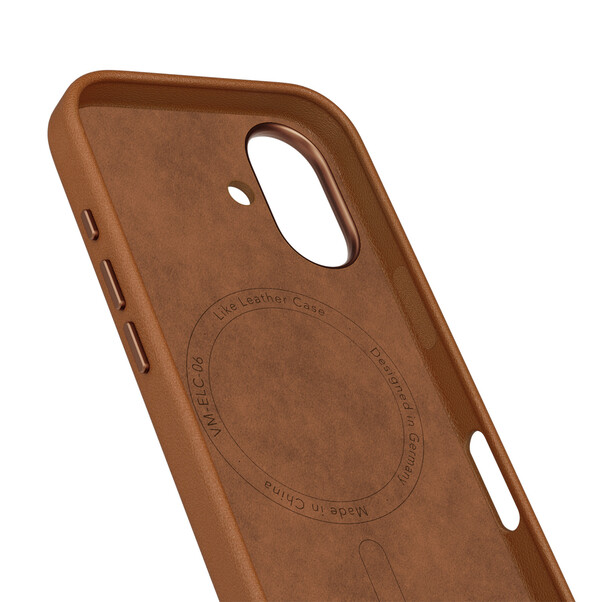 Vonmählen Kunstleder-Case für iPhone 17, braun